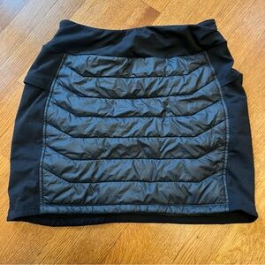 Black Quilted Women's Skirt